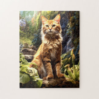 Maine Coon in Natuur. Legpuzzel