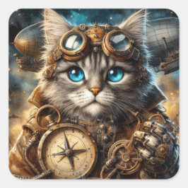 Maine Coon in Space Sticker
