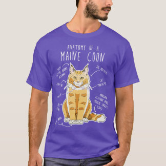 Maine Coon Kat Anatomie TShirt 2