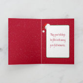 Maine Coon Kat door de Sneeuw Stoevend Feestdagen Kaart (Binnen)