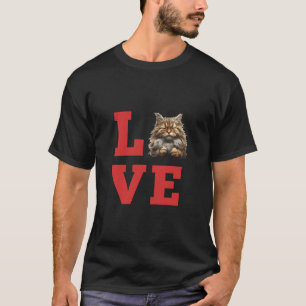 Maine Coon kat eigenaar LIEFDE Maine Coon kat Moed T-shirt