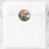Maine Coon Kat - Fantasieland Ronde Sticker (Tas)