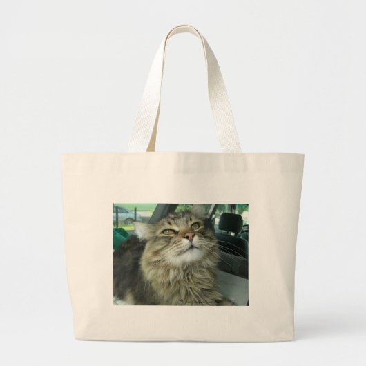 Maine Coon kat Grote Tote Bag (Voorkant)