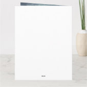 Maine Coon Kat in Sneeuw Kerstmis Kaart (Achterkant)