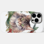 Maine Coon Kat Kerstkrans Festieve Kitten Case-Mate iPhone Case (Achterkant (horizontaal))