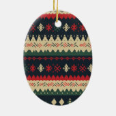 Maine Coon kat Kerstmis Keramisch Ornament (Achterkant)