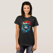 Maine Coon Kat Kerstmis T-shirt (Voorkant volledig)