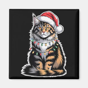Maine Coon Kat Kerstmis Xmas Kitten Kitty Liefhebb Magneet
