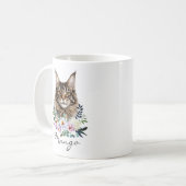 Maine Coon Kat Koffiemok (Voorkant links)