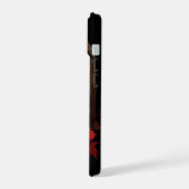 Maine Coon kat met bloemen iPhone 15 Case (Linkerkant)