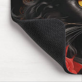 Maine Coon kat met bloemen Muismat (Hoek)
