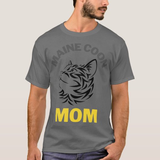 Maine Coon Kat Moeder 1 T-shirt (Voorkant)