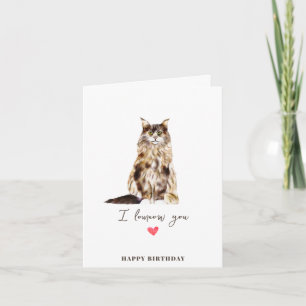 Maine Coon Kat Moeder Vader Huisdieren Verjaardag Kaart