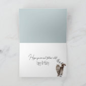 Maine Coon Kat Op Een Schip Verjaardag Kaart (Binnen)