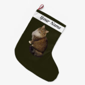 Maine Coon Kat Portret Grote Kerstsok (Voorkant (Hangend))