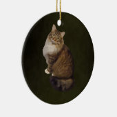 Maine Coon Kat Portret Keramisch Ornament (Rechts)