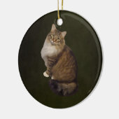 Maine Coon Kat Portret Keramisch Ornament (Links)