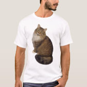 Maine Coon Kat Portret T-shirt (Voorkant)