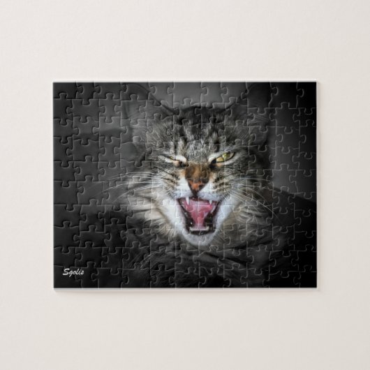 Maine Coon Kat Puzzel (Horizontaal)