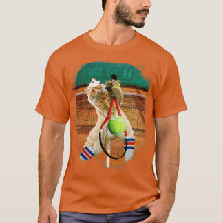 Maine Coon Kat Spelen Tennis 1 T-shirt