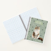 🐾 Maine Coon Kat Vis En Poten Notitieboek (Binnen)