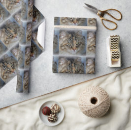 Maine Coon Kat Wrappapier Cadeaupapier