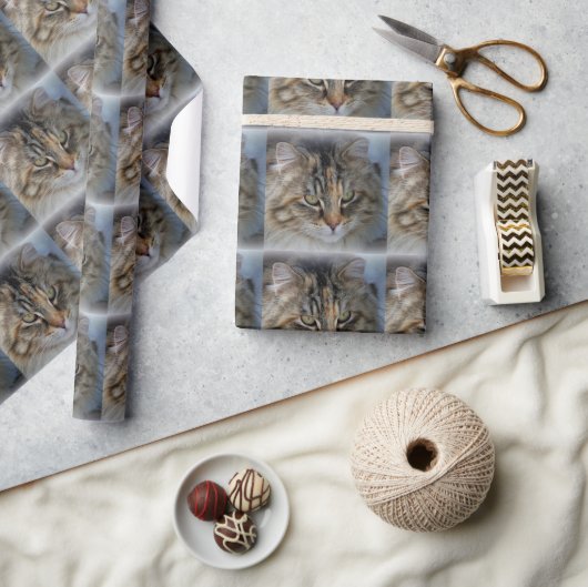 Maine Coon Kat Wrappapier Cadeaupapier (Crafts)