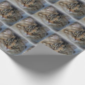 Maine Coon Kat Wrappapier Cadeaupapier (Hoek)