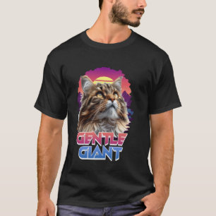 Maine Coon Kat ZACHTE REUS Grappige Main Coon Vint T-shirt