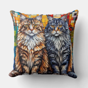 Maine Coon katten Kussen