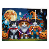 Maine Coon Katten Pompoen Halloween Grappig Groot Cadeauzakje (Achterkant)