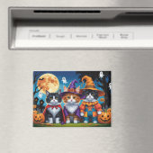 Maine Coon Katten Pompoen Halloween Grappig Magneet (Insitu (Vaatwasser))