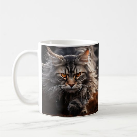 Maine Coon Kattenjacht Koffiemok (Links)