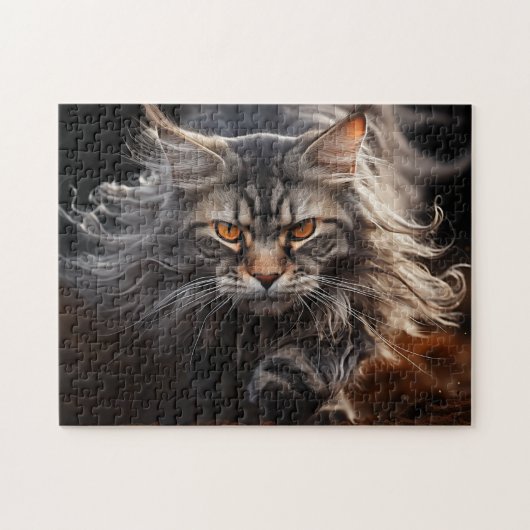Maine Coon Kattenjacht Legpuzzel (Horizontaal)