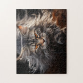 Maine Coon Kattenjacht Legpuzzel (Verticaal)