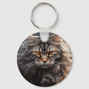 Maine Coon Kattenjacht Sleutelhanger