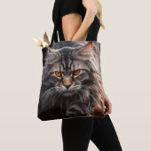 Maine Coon Kattenjacht Tote Bag (Dichtbij)