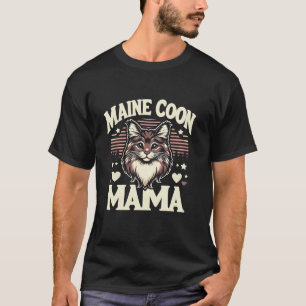 Maine Coon Kattenras Huisdier Maine Coon Mama T-shirt