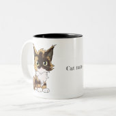 Maine Coon Katze mit Namen  Tweekleurige Koffiemok (Voorkant links)