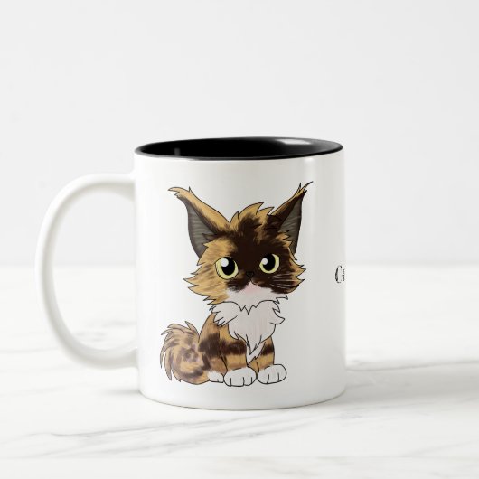 Maine Coon Katze mit Namen  Tweekleurige Koffiemok (Links)