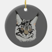 Maine Coon Keramisch Ornament (Achterkant)