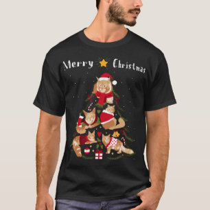 Maine Coon Kerstboom Kerstmis Kat Lover T-shirt
