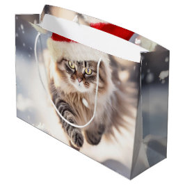 Maine Coon Kerstkat In Sneeuw Groot Cadeauzakje