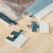 Maine Coon Kitten Originele Waterverf Schilderen Legpuzzel (Zijkant)