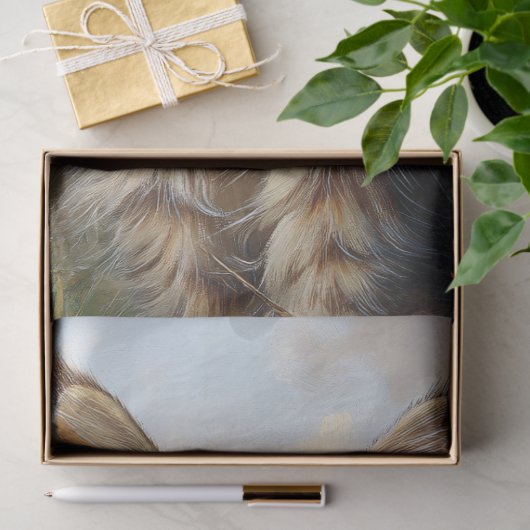 Maine Coon Kitten Portret Decoupage Tissuepapier (Geschenk)