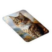 Maine Coon Kitten Portret Flexibel Magneet (Rechterzijde)