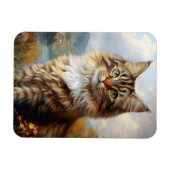 Maine Coon Kitten Portret Flexibel Magneet (Horizontaal)