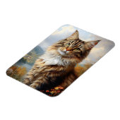 Maine Coon Kitten Portret Flexibel Magneet (Linkerzijde)