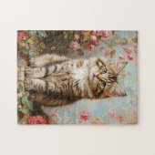  Maine Coon Kitten Schilderij Legpuzzel (Horizontaal)