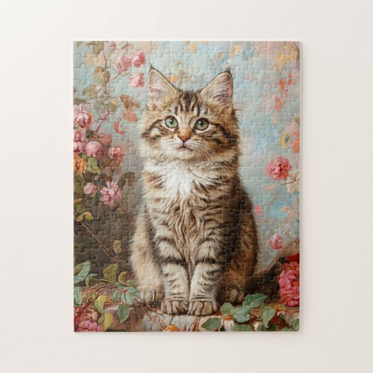  Maine Coon Kitten Schilderij Legpuzzel (Verticaal)